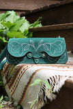 The Jolene Purse- Emerald Green Suede