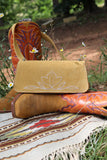 The Jolene Purse-  Buckskin Suede