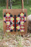 Patchwork Butterfly Leather Tote