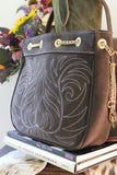 The Chatham Purse: Chocolate Brown Suede