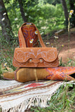 The Jolene Purse- Golden Brown Suede