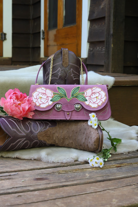 Peony  Purse- Lilac