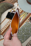 Quilted Suede Daisy Wristlet- Avocado Green