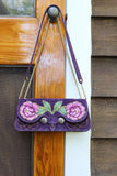 Peony  Purse- Eggplant