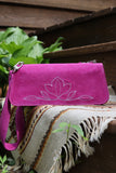 The Jolene Purse- Magenta Suede