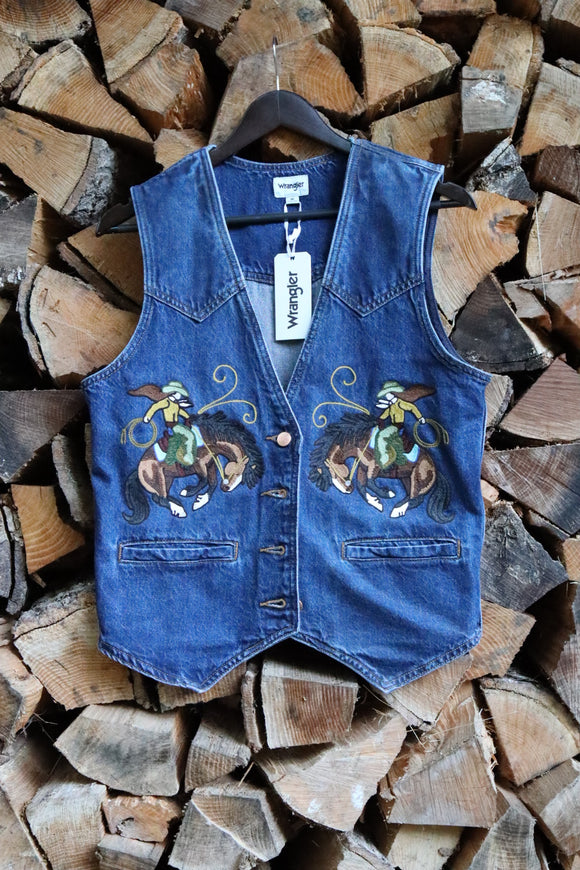Chainstitch Embroidered Bronc Vest