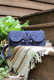The Jolene Purse-  Navy Suede