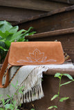 The Jolene Purse- Golden Brown Suede