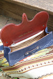 The Jolene Purse-  Navy Suede