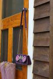 Peony  Purse- Eggplant