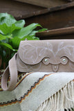 The Jolene Purse- Dogwood Suede