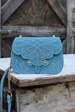 The Jennings Bag: Medium Blue Suede