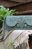 The Jolene Purse-  Juniper Green Suede