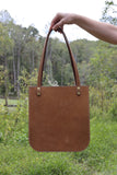 Patchwork Butterfly Leather Tote