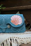 Seaside Purse- Blue Suede