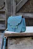 The Jennings Bag: Medium Blue Suede