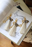 The Horse Lover Bag Charm: Gold with White Hair