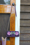 Peony  Purse- Eggplant