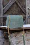 The Jennings Bag: Juniper Green Suede