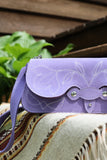 The Jolene Purse-  Lavender Suede