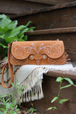 The Jolene Purse- Golden Brown Suede