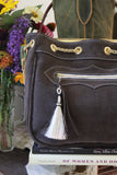 The Chatham Purse: Chocolate Brown Suede