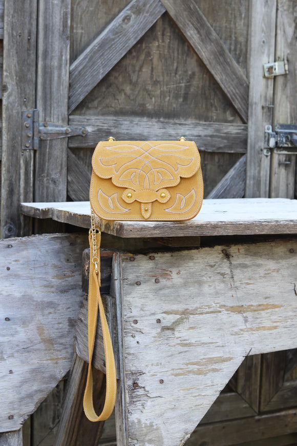 The Jennings Bag: Buckskin Suede