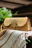 The Jolene Purse-  Buckskin Suede
