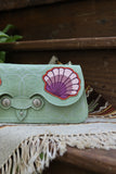 Seaside Purse- Mint Suede