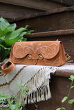 The Jolene Purse- Golden Brown Suede