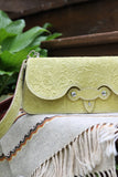 The Reba Purse- Floral Embossed Yellow