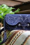 The Jolene Purse-  Navy Suede