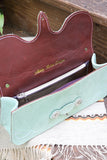 Seaside Purse- Mint Suede