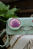 Seaside Purse- Mint Suede