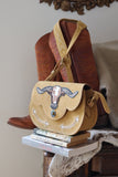 The Stockyards Suede Leather Purse- Buckskin
