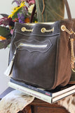The Chatham Purse: Chocolate Brown Suede