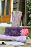 Peony  Purse- Eggplant