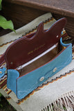 Seaside Purse- Blue Suede