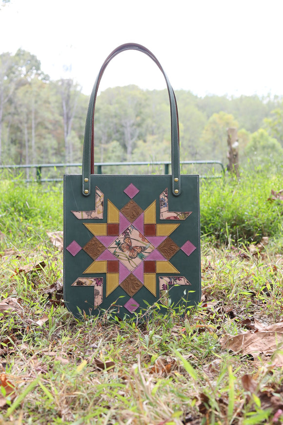 Butterfly Barn Star Leather Tote