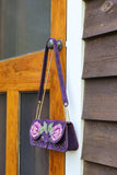 Peony  Purse- Eggplant