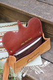 The Jolene Purse- Golden Brown Suede