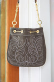 The Chatham Purse: Chocolate Brown Suede