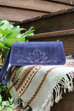 The Jolene Purse-  Navy Suede