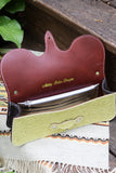 The Reba Purse- Floral Embossed Yellow