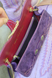 Peony  Purse- Eggplant