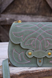 The Jennings Bag: Juniper Green Suede