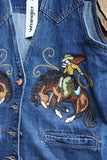 Chainstitch Embroidered Bronc Vest