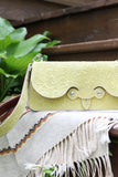 The Reba Purse- Floral Embossed Yellow