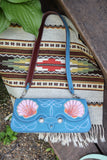 Seaside Purse- Blue Suede