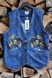 Chainstitch Embroidered Bronc Vest